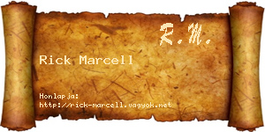 Rick Marcell névjegykártya