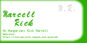 marcell rick business card